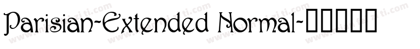 Parisian-Extended Normal字体转换